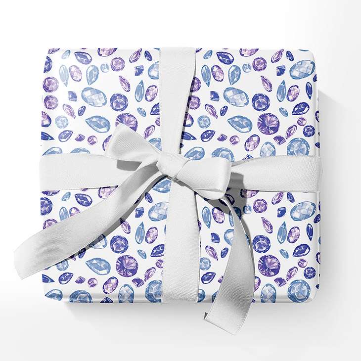 Gemstones Wrapping Paper Sheets, 20x29 Inches — Gourmet